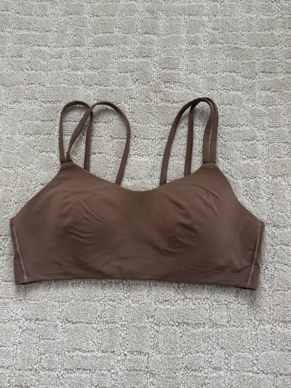 lululemon athletica Brown Wireless Bralette with Double Straps